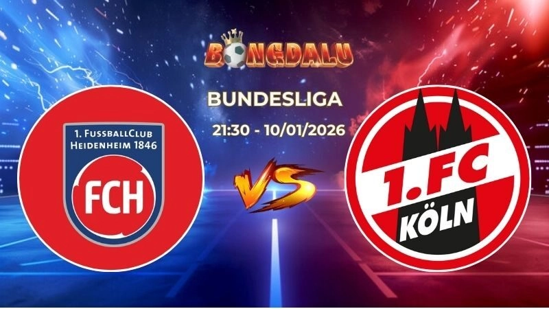 Soi Kèo Heidenheim vs FC Koln 21h30 Ngày 10/01/2026 – Vòng 16 Bundesliga